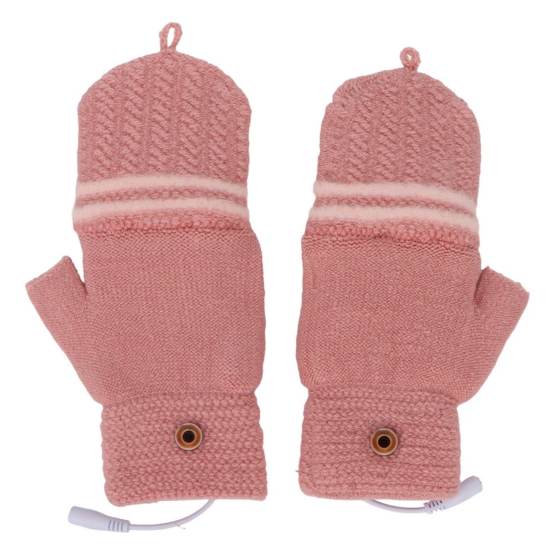 Heated Mitten Gloves Double Sided Heating Promote Blood Circulation USB