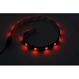SilverStone SST-LS01R LED Strip Light for Modding PC Cases, Red, 30 cm, 15 LEDs