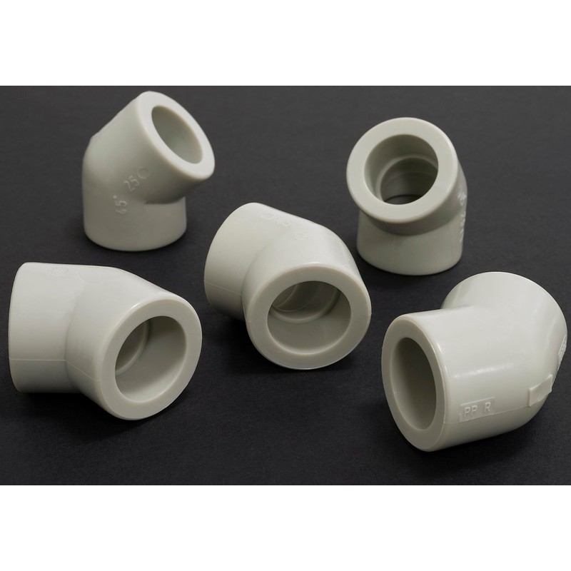 AERZETIX - C66870 - Set of 5 Elbow Fittings 45°