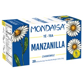 MONDAISA - Chamomile Tea, 20 Tea Bags (Pack of 4), 1.40 oz each one. KOSHER Certified