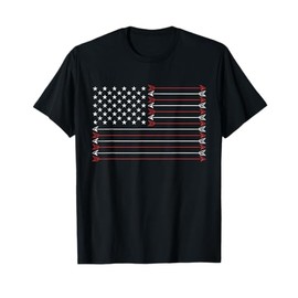 American Flag Arrows Bow Hunting Archery Gift T-Shirt for Women Kids Men