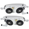 Nurniacl 2-Pack Headlights Assembly Headlamps with Corner Signal Lamp Clear