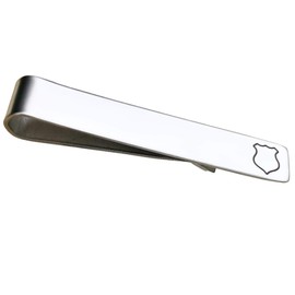 Police Badge Silver Tie Clip, Gifts for Policeman