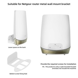Yuhtech Wall Mount Bracket for NETGEAR Orbi WiFi 6 Mesh WLAN System RBK852/RBK853/RBK750/RBK752/RBK753