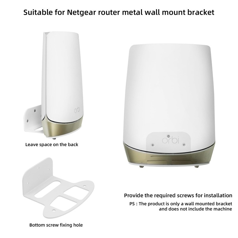 Yuhtech Wall Mount Bracket for NETGEAR Orbi WiFi 6 Mesh