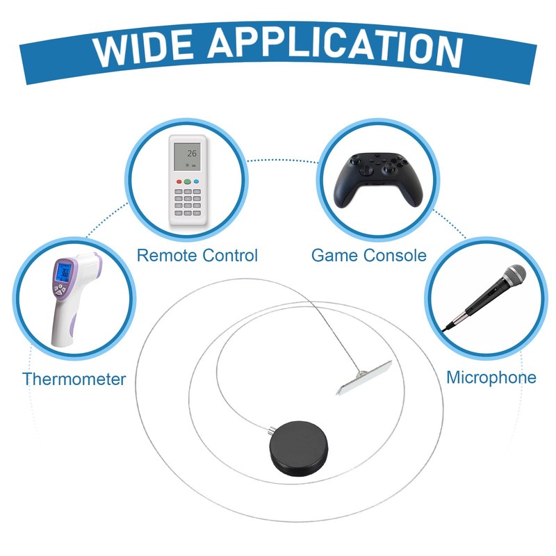 PATIKIL 1.5m / 4.9Ft Retractable Remote Control Tether, Security Remote