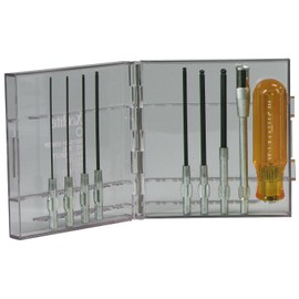 Xcelite 99PS41MMBP 9-Piece Series 99 Ballpoint Allen Hex Socket Screwdriver Set