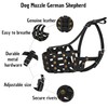 MUROM Leather Dog Muzzle German Shepherd Adjustable Breathable Doberman Dalmatian