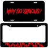 TheStickySide Haha / Why So Serious License Plate Frame -