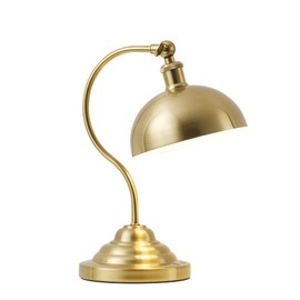 KARTOOSH Cordless LED Table Lamp, 180° Swing Arm Desk Lamp, Rechargeable, Dimmable/3 Color/Memory Function, Vintage Rechargeable Table Light for Living Room,Bedroom,Bedside, Brass