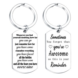 Inspirational Gifts For Men Women Mindfulness Gifts For Him Her Get Well Soon Gifts Positive Keyring Sometimes You Forget You Are Awesome Keyring