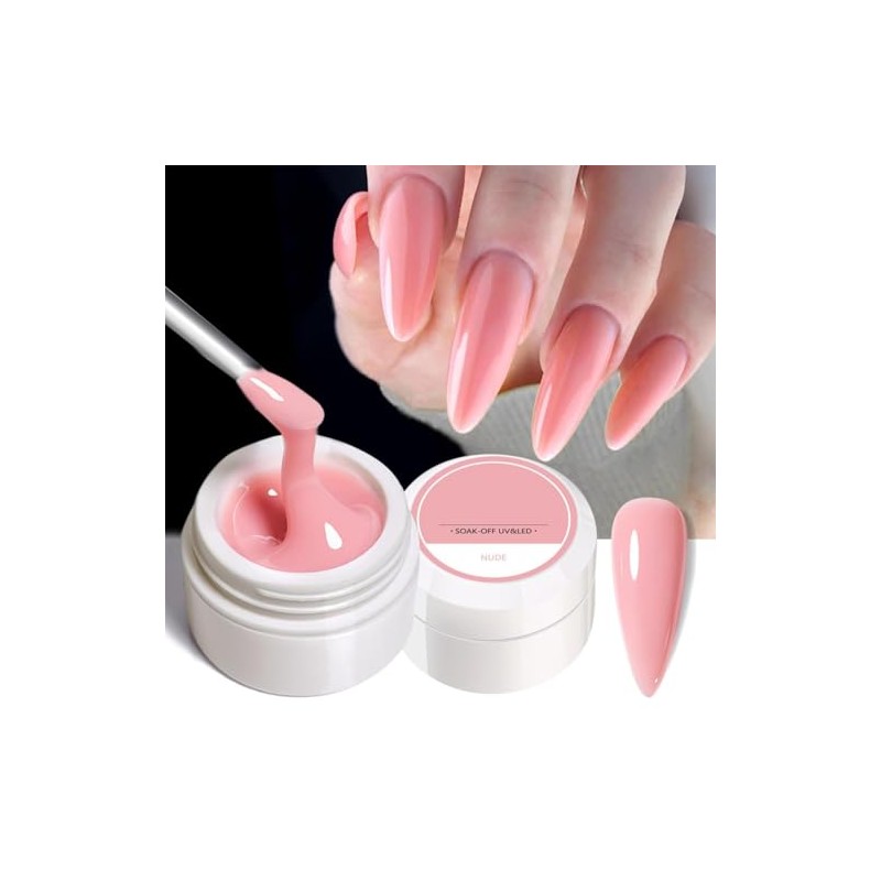 6 en 1 Kit Gel de Uñas Constructor, Gel para