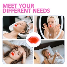 Lip Ice Pack for Cosmetic (10 PCS)， After Lip ice Treatment, reusableip Shape ice Pack to Relieve Pain and Relax Lips, Anti-Aging Lip careto Reduce Lip Swelling