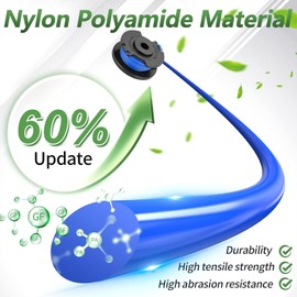 String Trimmer Spool for Ryobi RAC123/RAC122,1.5mm 8.3m Replacement Strimmer Line Compatible with Ryobi RLT4027,RLT4125,RLT5027,RLT6030,RLT5127,RLT6130,5132002671(3 spools + 1 cover)