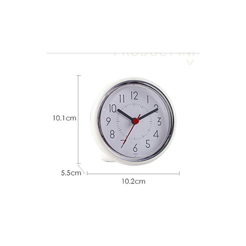 Wall Clock Wooden Wall Clock Simple Bathroom Suction Cup Clock