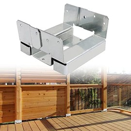 LARIFULL 10 PCS 6x6 Post Base for Concrete, Adjustable Metal Post Base Bracketpost Post Anchor