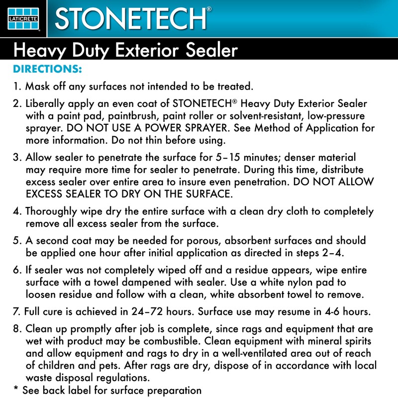 STONETECH Heavy Duty Exterior Sealer, 1 Quart/32 Oz (946ML) Bottle