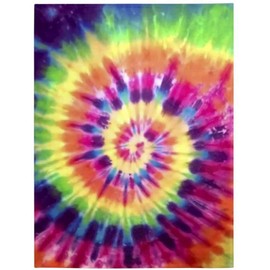 Aoopistc Rainbow Tie Dye Painting Soft Flannel Throw Blanket When Winter is Over Design Cozy Blankets for All Seasons, Bed/Couch/Sofa/Office/Camping