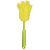 Yamato Chemical Bottle Washing Sponge with Leaf Shaped Stand, Yellow