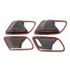Riloer Car Accessories Carbon Fibre Chrome Interior Door Handle Shell