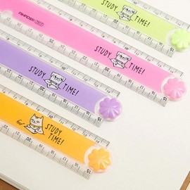 Foldable Learning Ruler for Kids, Students, Office, and School Ruler Orange GD12836 100ea