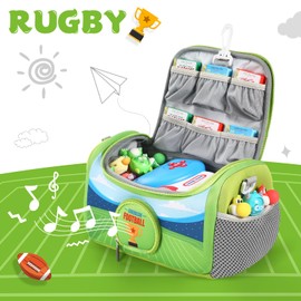 Carrying Case Compatible with Little Tikes for Story Dream Machine Books Starter Set, Storage Carrier Bag for Little Tikes for Storytime Audio Play Real for Littles Character Collection (Rugby)