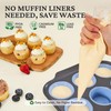 BRONYPRO Silicone Muffin Pans for Baking with Metal Frame, Egg