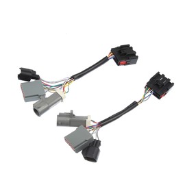 Hihaha 2 Pcs Tow Mirror Wiring Harness Adapter for Ford F250 F350 F450 F550 Truck 1999-2007 Truck Mirror Wiring Connector Mirrors Power Heated Upgrade Harness-