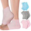 JYNXOR 3 Pairs Gel Heel Socks Soft Moisturising Socks Gel