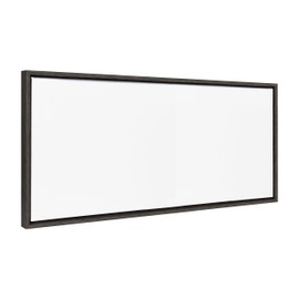 Kate and Laurel Sylvie Blank Framed Canvas Wall Art, 18x40 Dark Gray, Modern Empty Canvas for Paint-Your-Own Art, Premium Framed