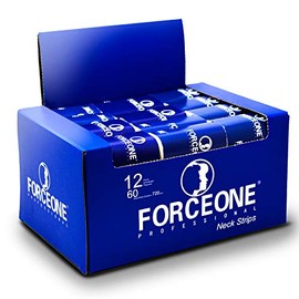 FORCEONE NSS900 Professional Super Stretchable Neck Strips for Hair Cutting, Barber & Hair Salon 12 Rolls - 60 Strips Per Roll - 720 Strips Total (1 Pack (720 Strips))