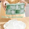 3PCS Bandejas de Cubitos de Hielo, Moldes Grandes de Silicona