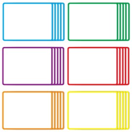 Microless Dry Erase Magnetic Labels 30 Pcs - 4.2x3.2 inches, Best for Classroom, Home, Kitchen, Office & Craft – Reusable Magnetic Dry Erase Labels with Strong Adhesion in 6 Colors