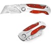 WORKPRO Folding Utility Knife Quick Change Blade Wood Grain Handle
