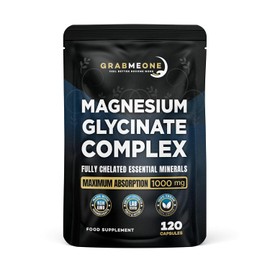 Magnesium Glycinate 4-in-1 Complex 1000mg Supplements, 120 Capsules