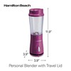 Hamilton Beach Portable Blender for Shakes and Smoothies with 14