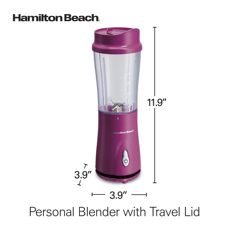 Hamilton Beach Portable Blender for Shakes and Smoothies with 14