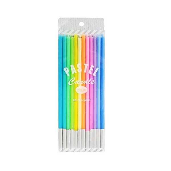 Pastel Candles - Pack of 12