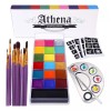 Ucanbe Kit De Paleta Athena Pintura Corporal Con Brochas Y