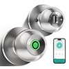 Fingerprint Door Lock, Smart Fingerprint Door Knob with Lock, Biometric