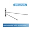Adjustable Bathroom Towel Rack JSVER SUS304 Stainless Steel Towel Rack,