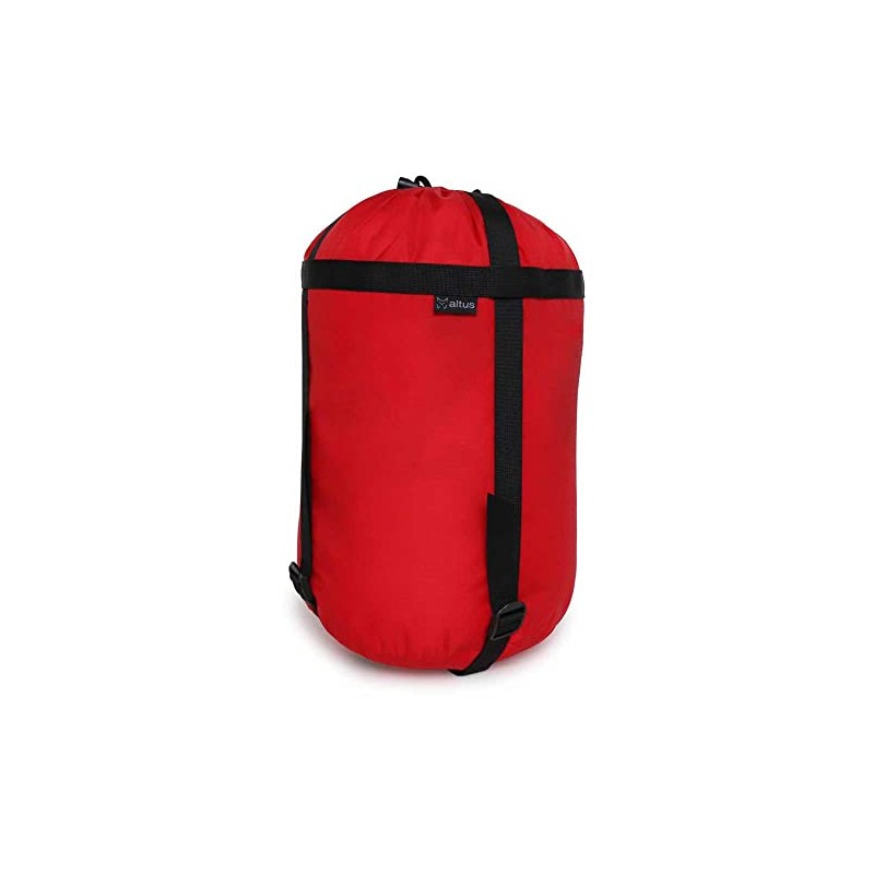 Bolsa de compresión para saco de dormir - C: Rojo_