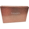 (2 Pack) Glitter Rose Gold Photo Album - Holds 36