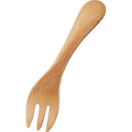Alphax 905011 Children's Cutlery, Wood Grain 4.7 x 1.0 inches (12 x 2.5 cm), Beech Kids Fork