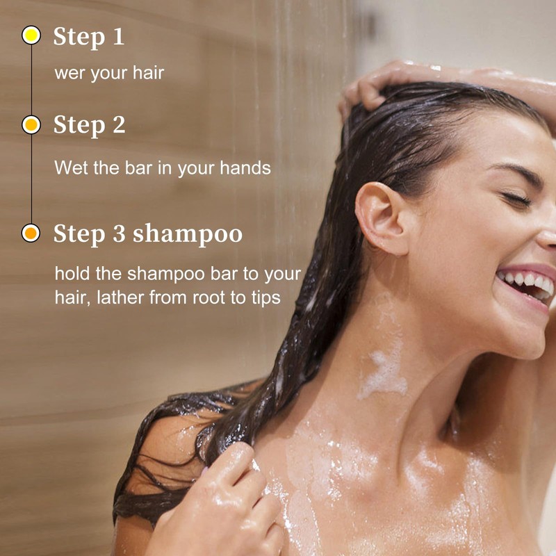 SAPHUS Argan Oil Bar Shampoo and Conditioner Set for Strengthening,