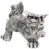 Okinawa Souvenir Shisa Figurine Mini Entrance Gold/Silver Lion Shisa Side