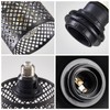 WOERFU E26 to E26 Edison Light Fixture Vintage Black Metal