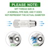 TAISHER 1PCS 304 Stainless Steel 3/8" NPT Male x 3/8"