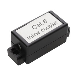 kenable Inline Punch Down Coupler for Lan Cables CAT6 Black [Cat6]
