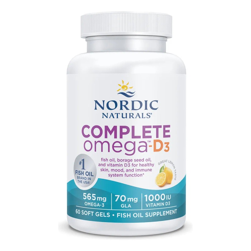 Nordic Naturals Suplemento Complete Omega D3, 565 mg de Omega,
